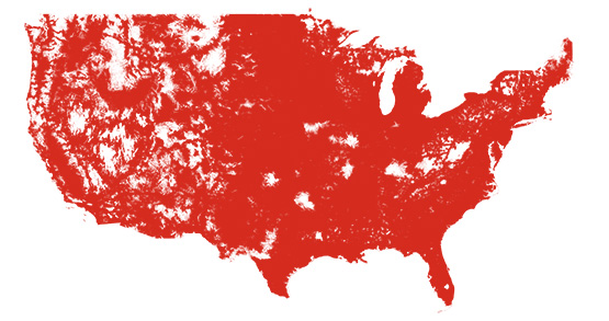 Verizon coverage map